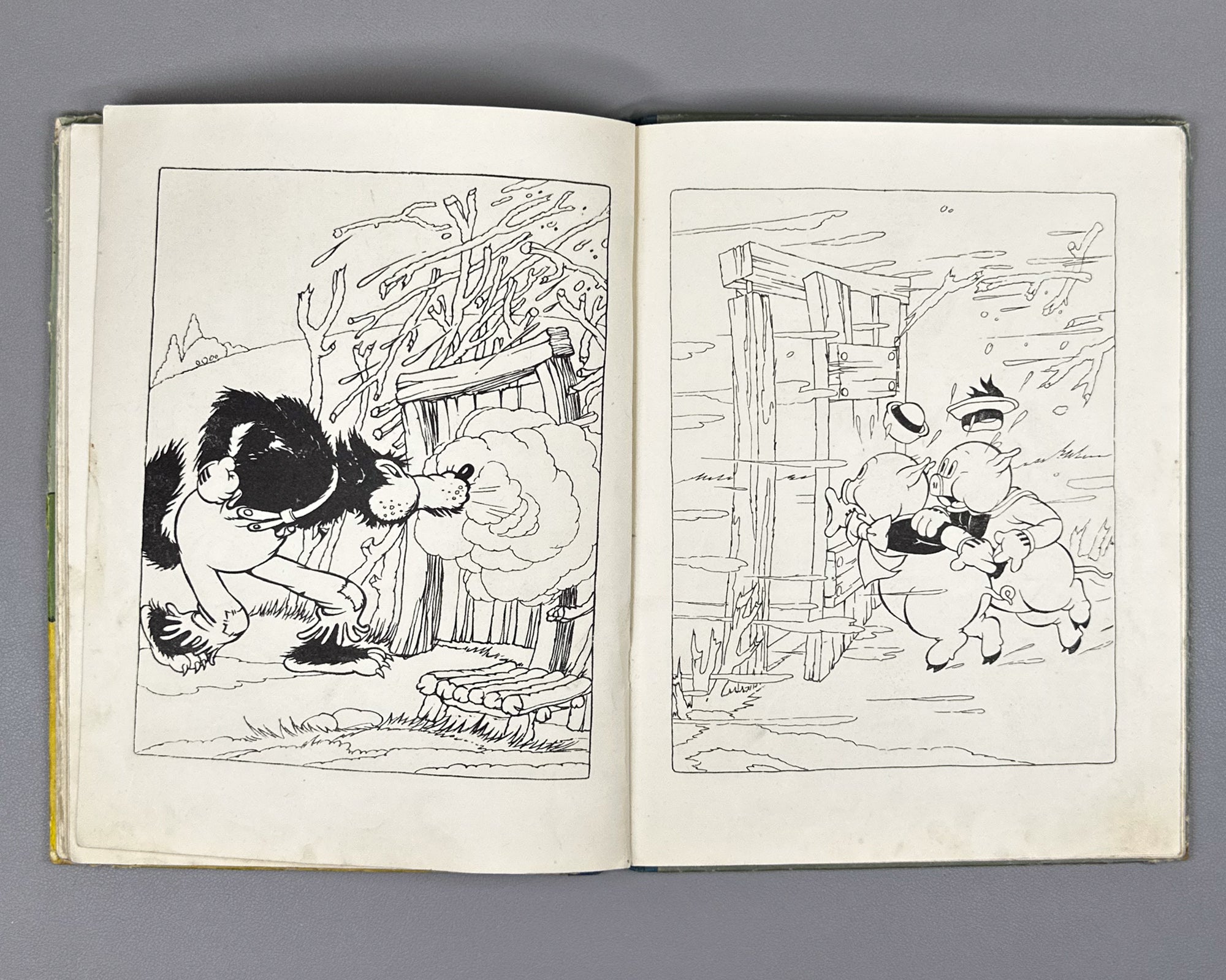 Mikhalkov, Sergey (trans.). Three Little Pigs (Tri porosenka). Text and illustrations by Walt Disney Studio, 1937. In Russian.