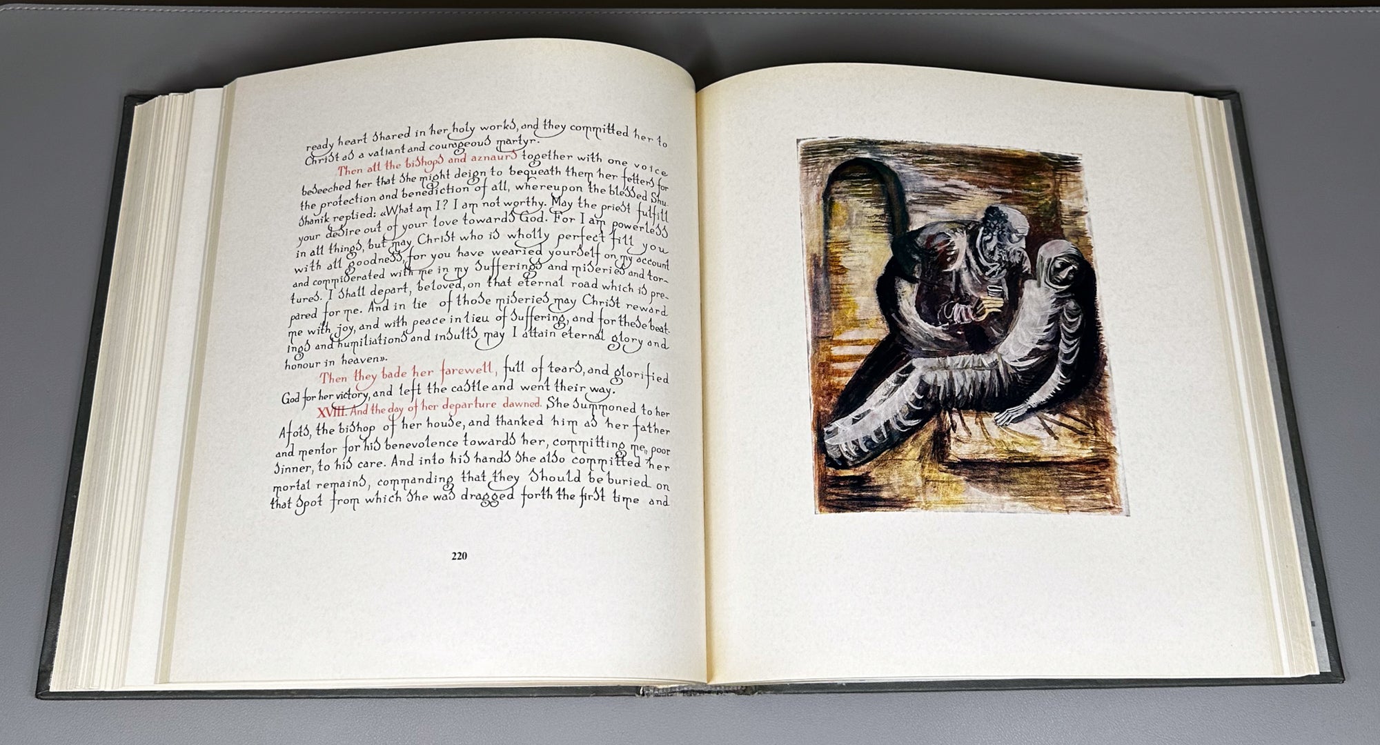 Tsurtaveli, Iakob. The Martyrdom of Shushanik (Shushanikis Tsameba). Multilingual Art Edition. Tbilisi, 1983.