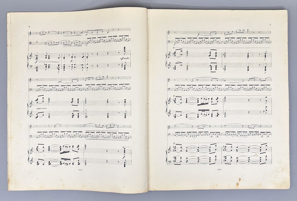 Tchaikovsky, P. I. Trio pour Piano, Violon et Violoncelle (Trio for Piano, Violin, and Cello). Op. 50, 1882. In French.