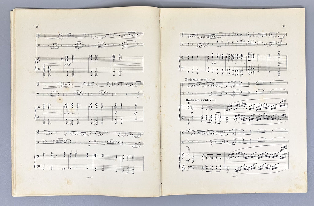 Tchaikovsky, P. I. Trio pour Piano, Violon et Violoncelle (Trio for Piano, Violin, and Cello). Op. 50, 1882. In French.