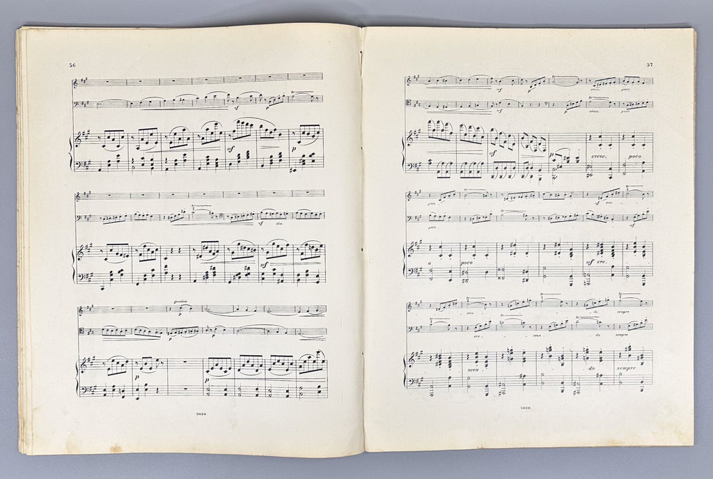 Tchaikovsky, P. I. Trio pour Piano, Violon et Violoncelle (Trio for Piano, Violin, and Cello). Op. 50, 1882. In French.