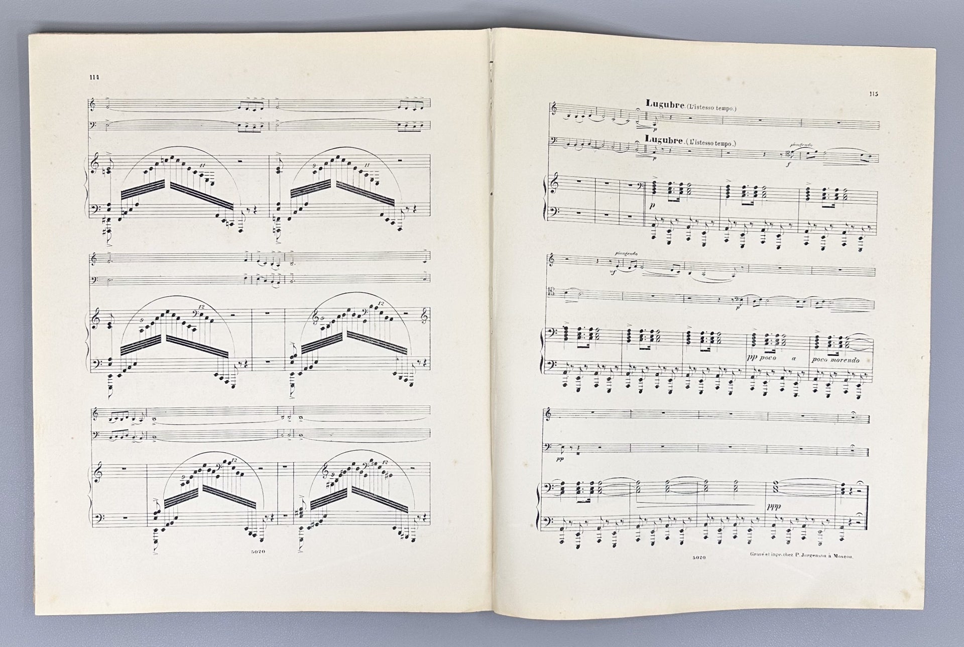 Tchaikovsky, P. I. Trio pour Piano, Violon et Violoncelle (Trio for Piano, Violin, and Cello). Op. 50, 1882. In French.