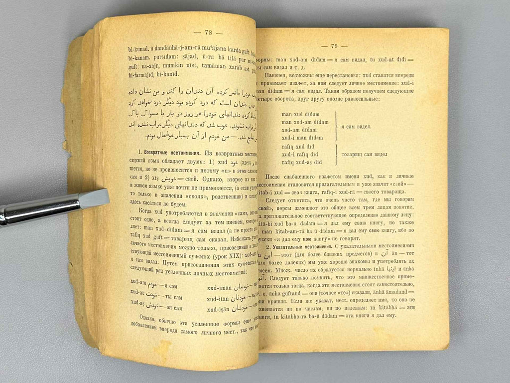 Bertels, E. E. Persian Language Textbook (Uchebnik persidskogo yazyka), 1932. In Russian and Persian.