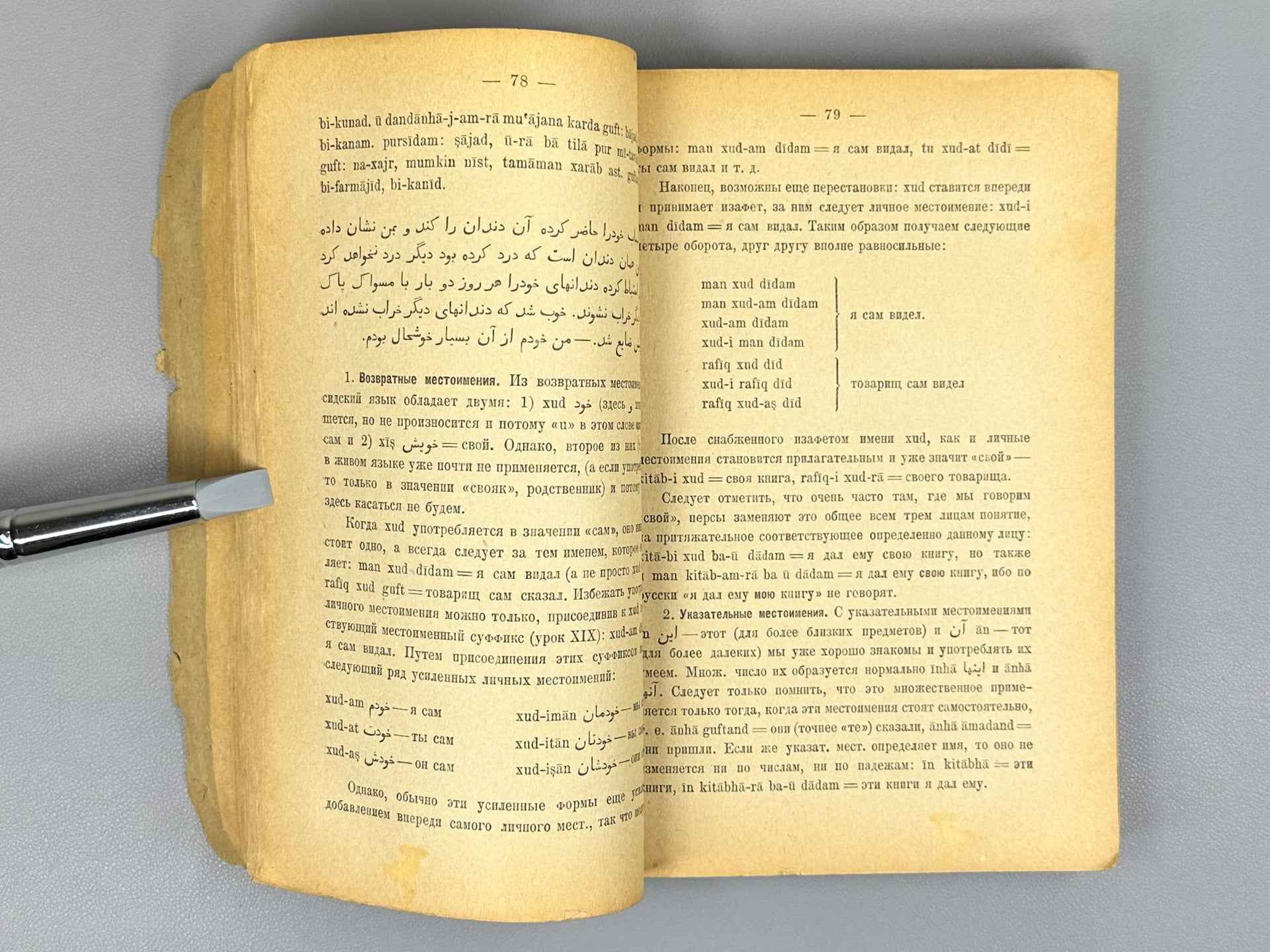 Bertels, E. E. Persian Language Textbook (Uchebnik persidskogo yazyka), 1932. In Russian and Persian.