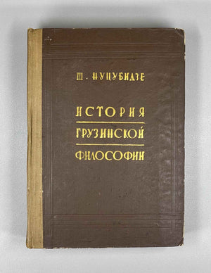Nutsubidze, Shalva. History of Georgian Philosophy (Istoriya gruzinskoy filosofii). Tbilisi, 1960. In Russian.