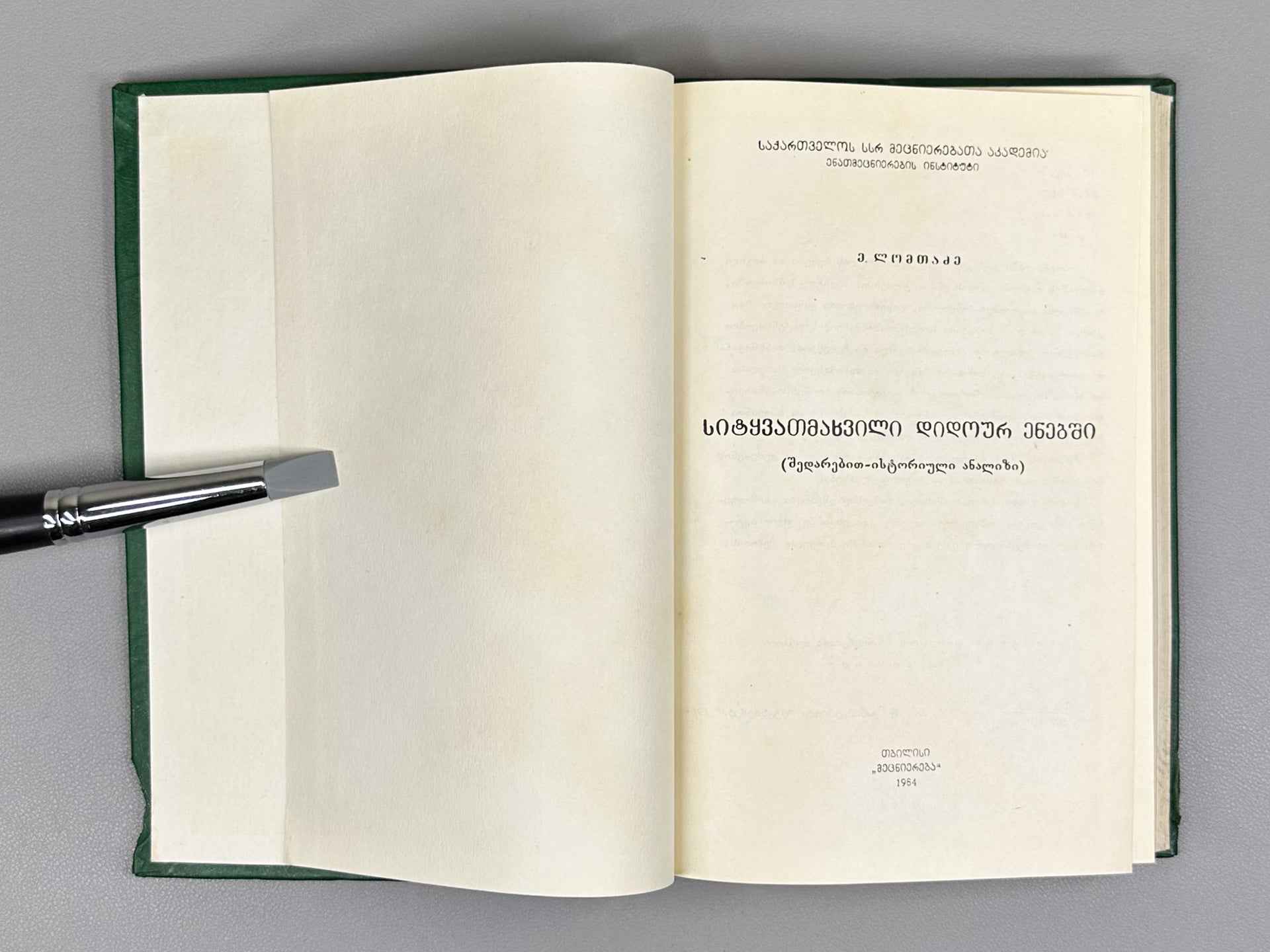Lomtadze, E. Word Stress in Didoic Languages: A Comparative-Historical Analysis (Sitqvamakhvili didour enebshi: Shedarebit-istoriuli analizi), 1984. In Georgian.