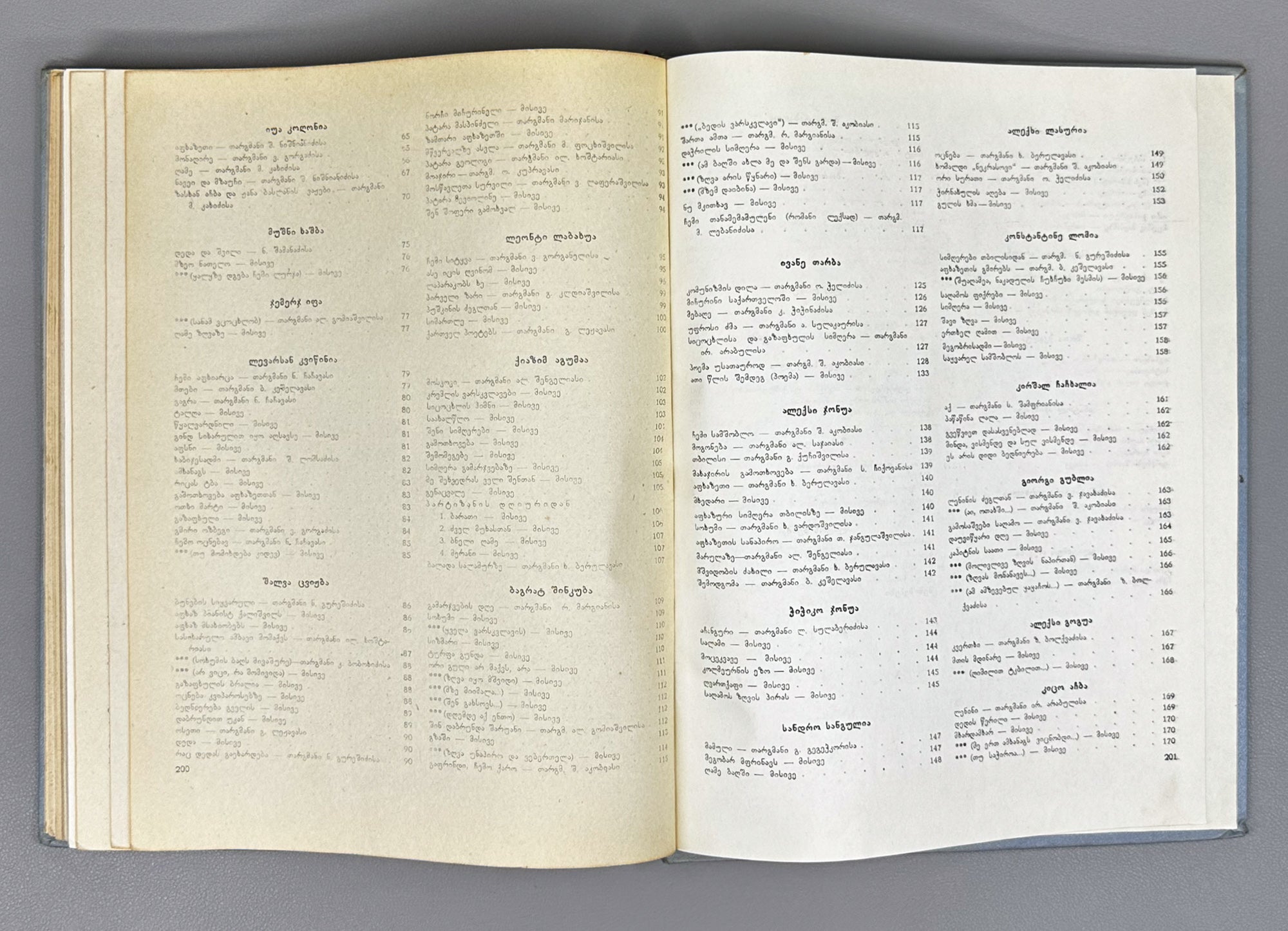 Anthology of Abkhaz Poetry (Aphkhazuri Poeziis Ant'ologia); foreword by Khukhuti Bgazhba. Tbilisi, 1957. In Georgian.