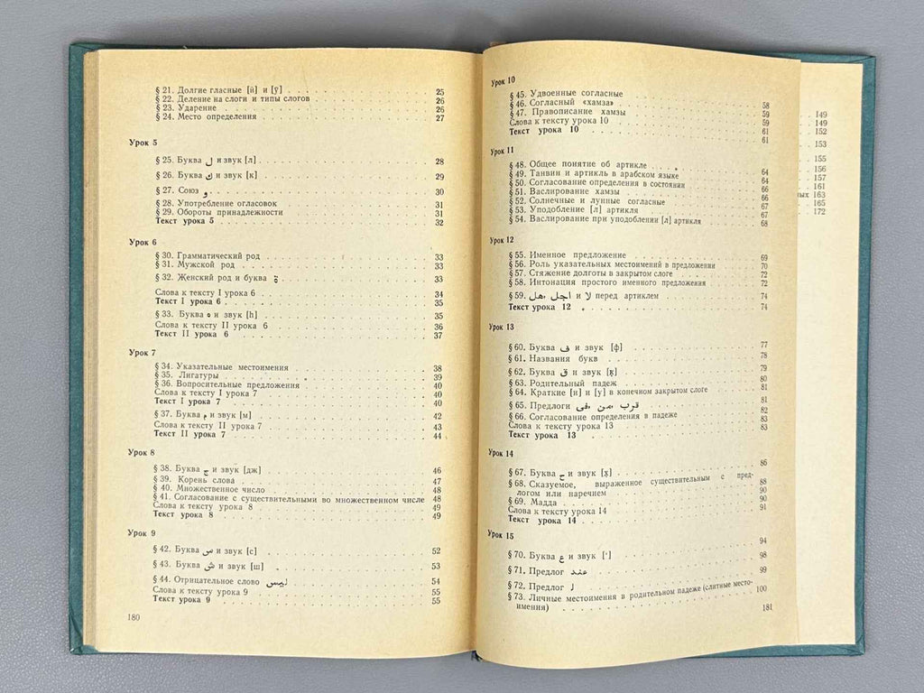 Segal, V. S. Introductory Course of the Arabic Language (Nachalnyy kurs arabskogo yazyka), 1962. In Russian and Arabic.