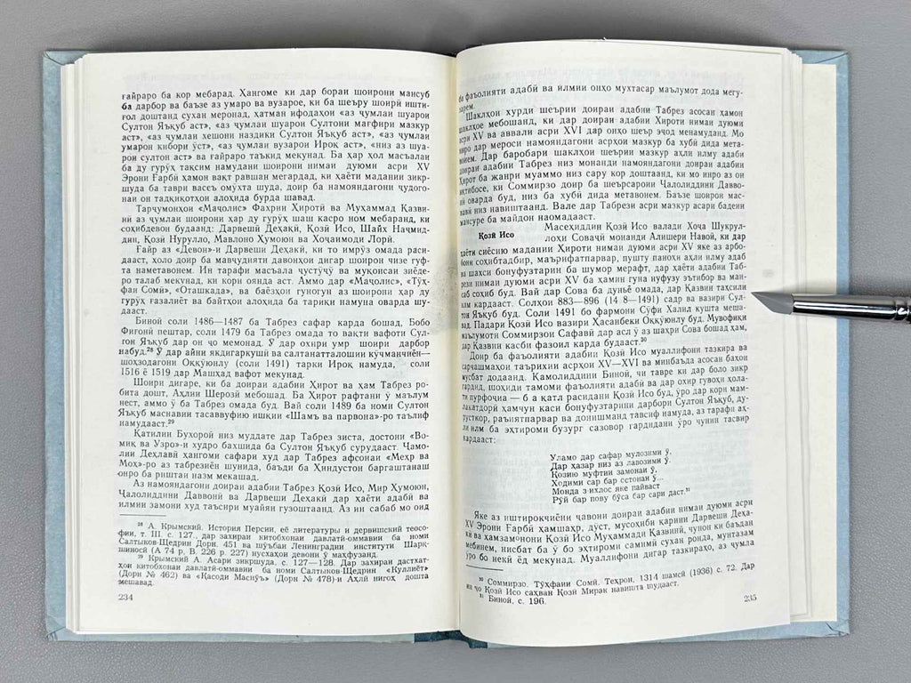 [Signed] Afsahzod, A. Persian-Tajik Literature in the Second Half of the 15th Century (Adabiyoti forsu tojik dar nimai duvvumi asri XV), 1987. In Tajik.