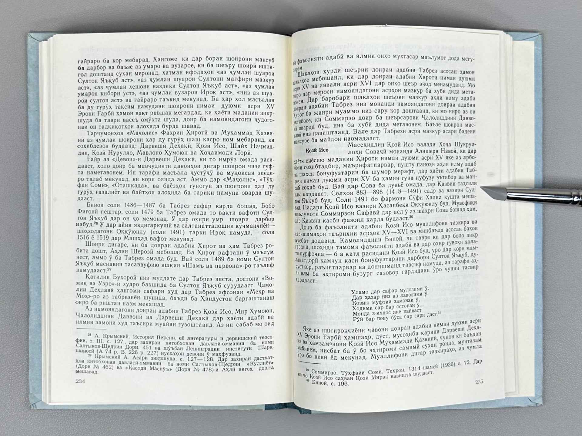 [Signed] Afsahzod, A. Persian-Tajik Literature in the Second Half of the 15th Century (Adabiyoti forsu tojik dar nimai duvvumi asri XV), 1987. In Tajik.