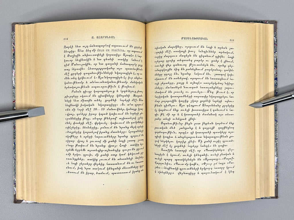 Yengibaryan, G. Bibliography / Literary Criticism (Matenakhosutyun). First edition, 1909. In Armenian.