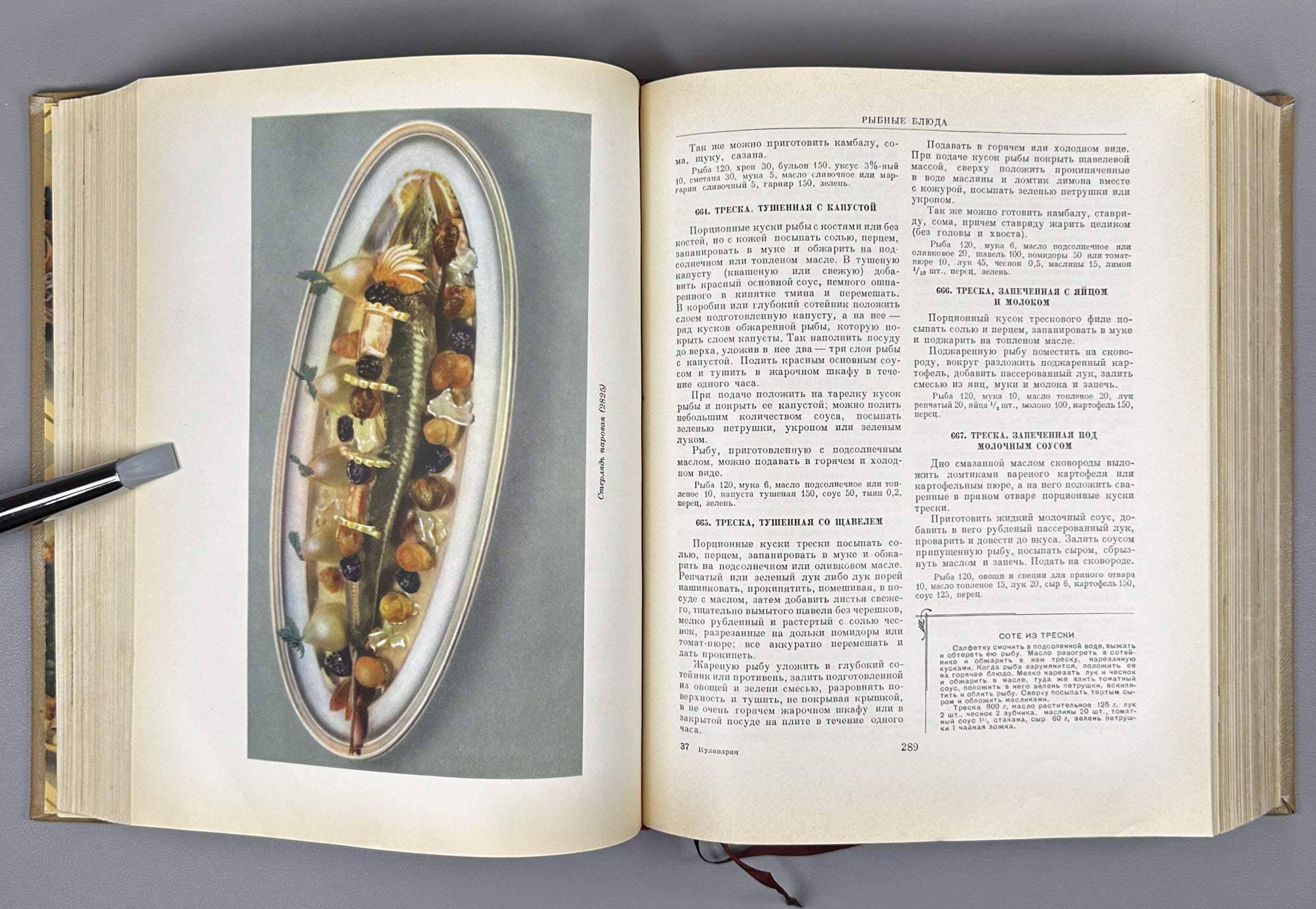 Kulinariya (Culinary Art): A Book for the Chef / edited by M. O. Lifshits. First edition. Moscow, 1955. In Russian.