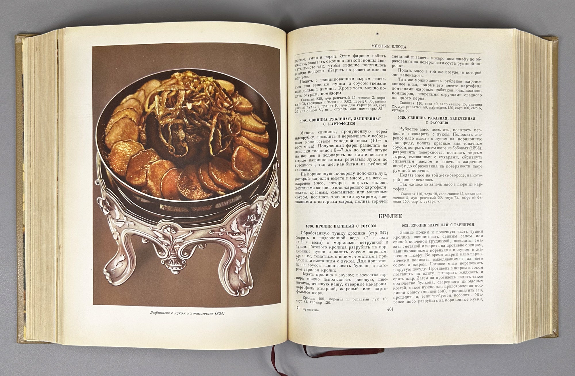 Kulinariya (Culinary Art): A Book for the Chef / edited by M. O. Lifshits. First edition. Moscow, 1955. In Russian.
