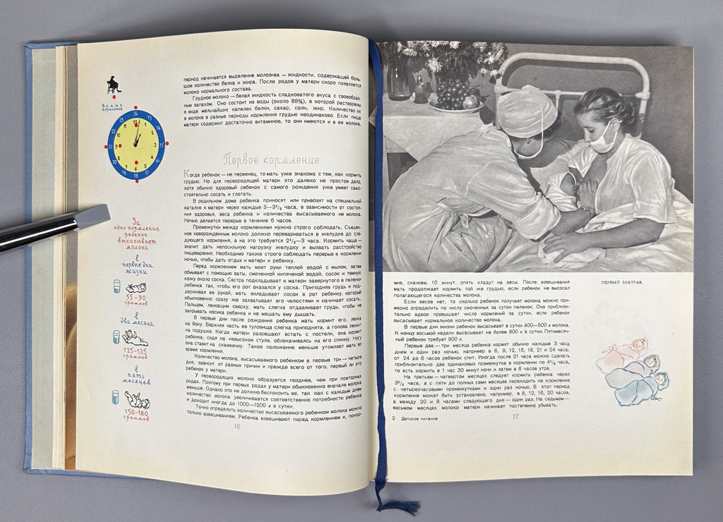 Detskoye Pitanie (Baby and Child Nutrition): A Book on How to Feed Your Child Properly to Raise Him Healthy and Strong, 1963. In Russian.