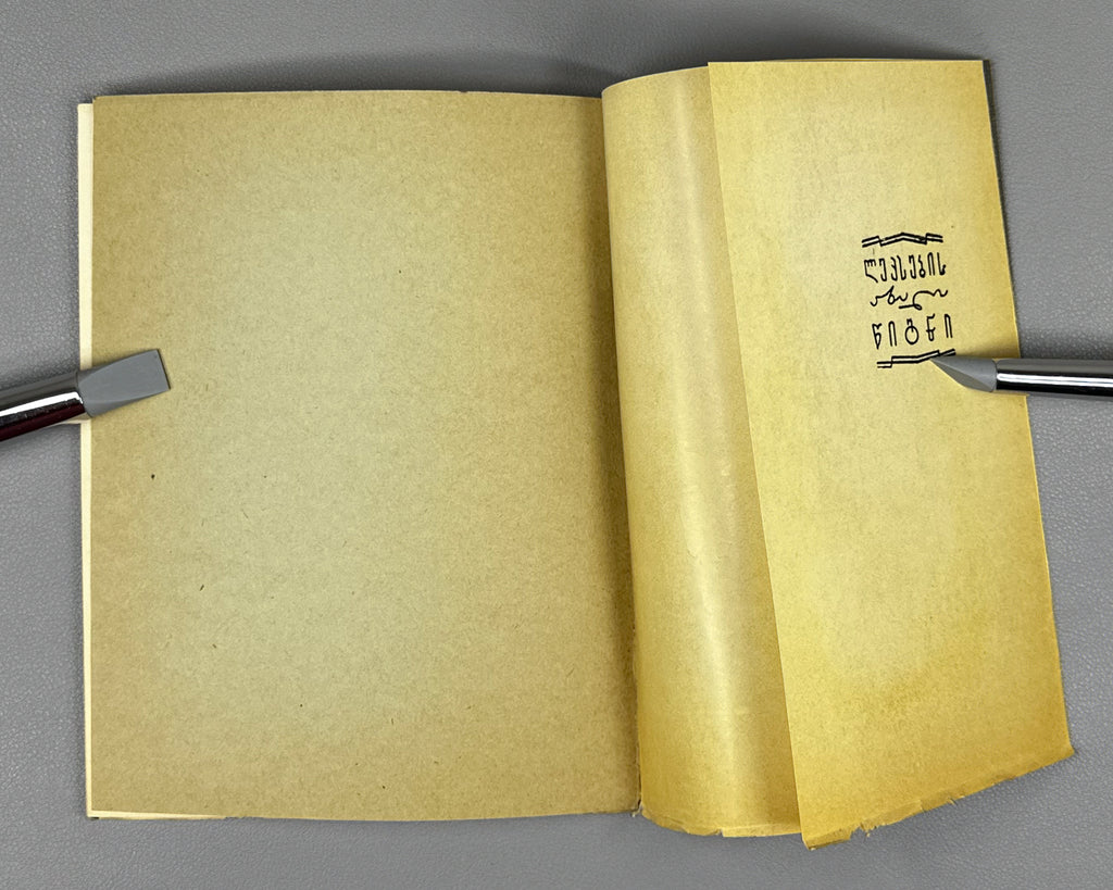 [Signed] Shatberashvili, Giorgi. Chronicle of a Summer Night. Praise of Tbilisi (Zapkhulis ghamis kronika. Tbilisis keba). 1963. In Georgian.