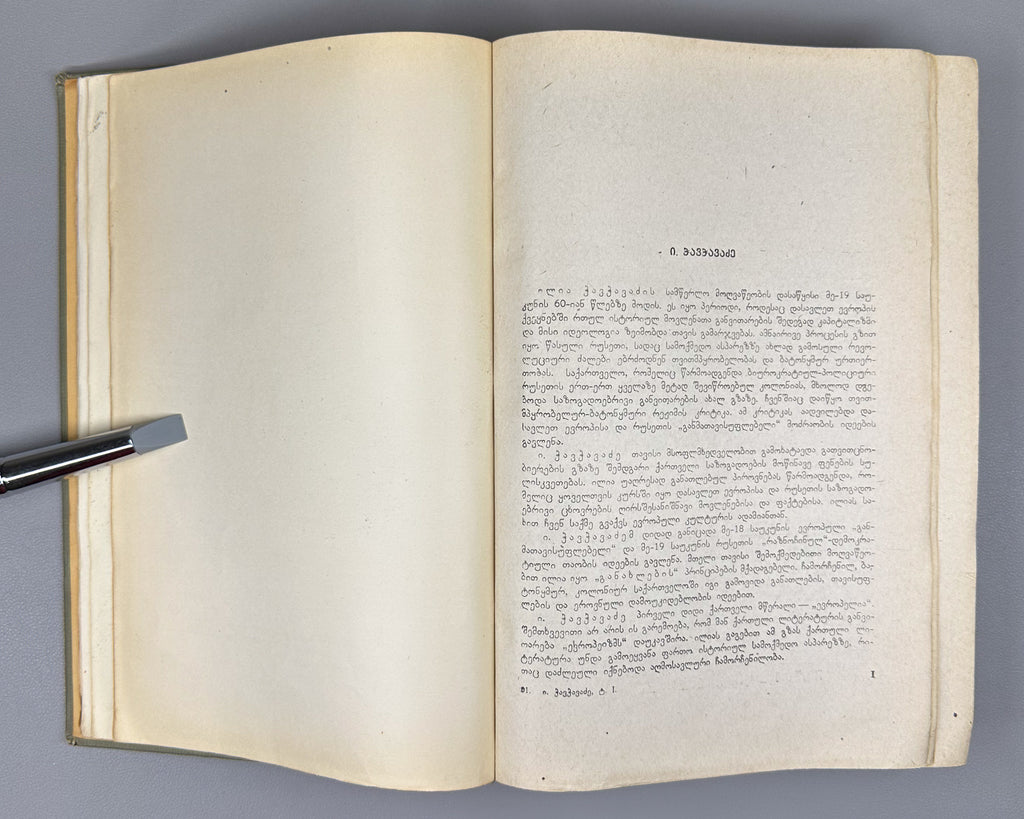 Chavchavadze, Ilia. Works: Complete Collection in Five Volumes (Tkhzulebani). Edited by P. Ingorokva. Vol. 1-5, 1937-1962. In Georgian.