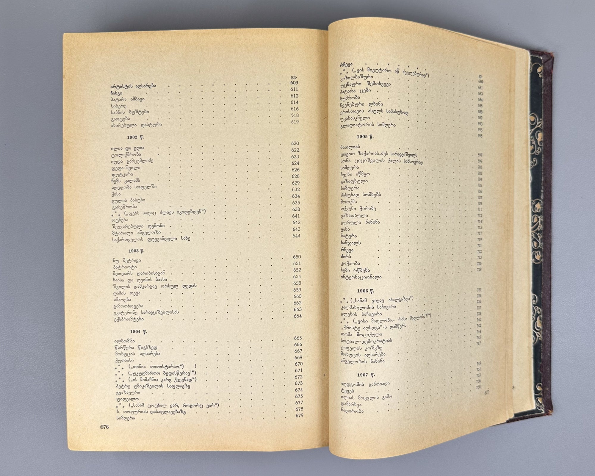 Tsereteli, Akaki. Works : Complete Collection in Seven Volumes (Tkhzulebani). Volumes I-IV of 7. 1940-1948. In Georgian