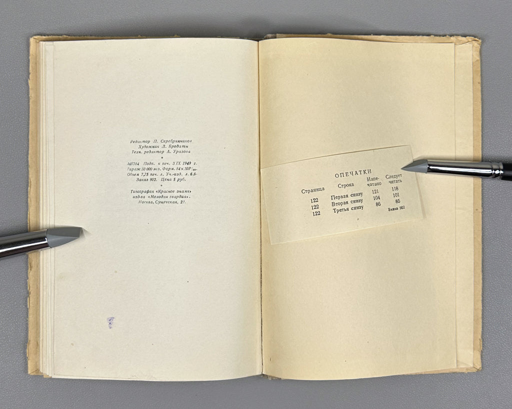 Rozanov, B. Wall Street (Uoll-strit). Illustrated by Lev Brodaty, 1949. In Russian. First edition