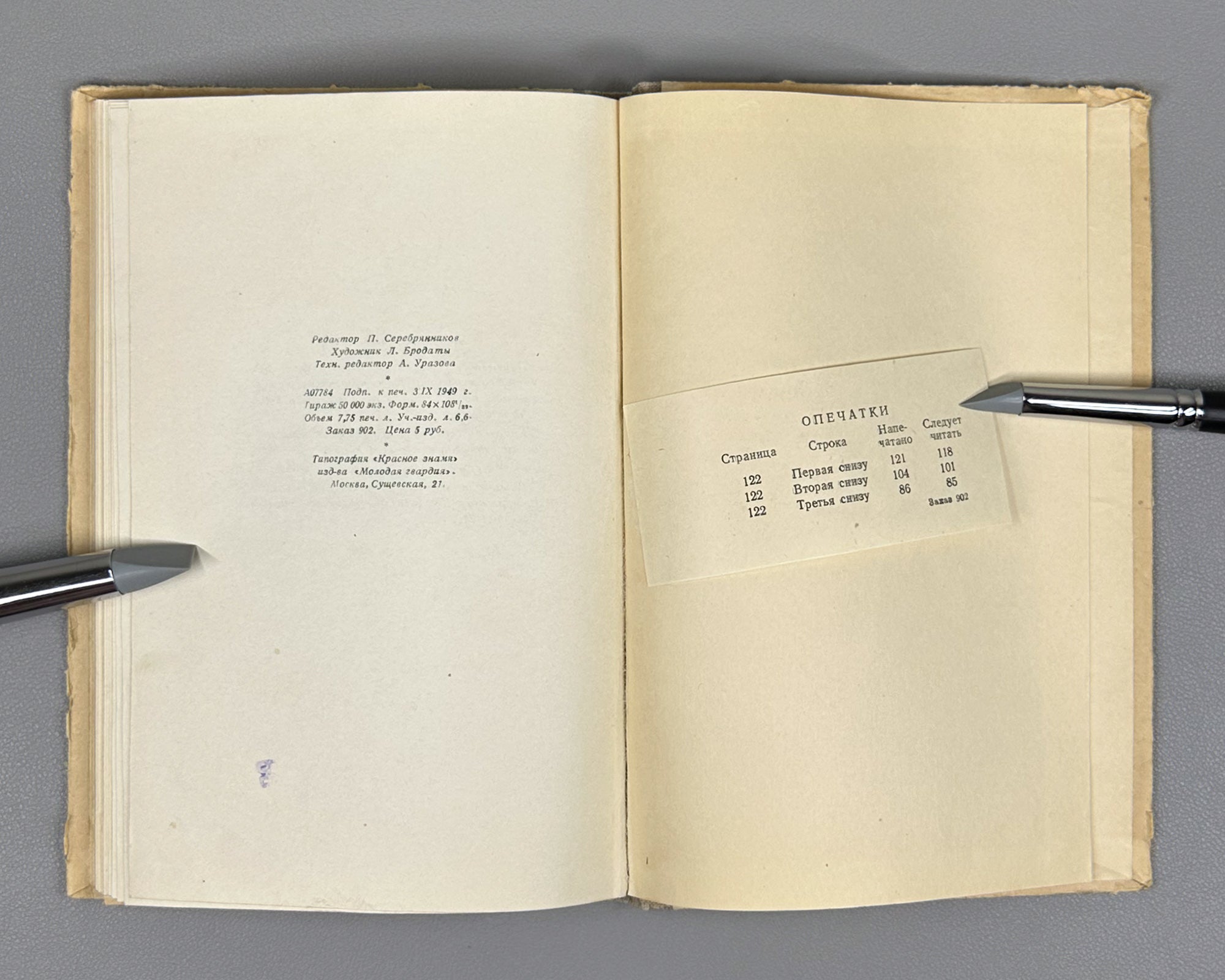 Rozanov, B. Wall Street (Uoll-strit). Illustrated by Lev Brodaty, 1949. In Russian. First edition
