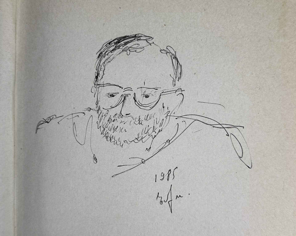 [Signed] Ibragimbekov, R. Waking Up with a Smile (Prosnuvshis s ulybkoy). Novellas and Stories. Illustrated by Elchin Mamedov. Baku, 1985. In Russian.